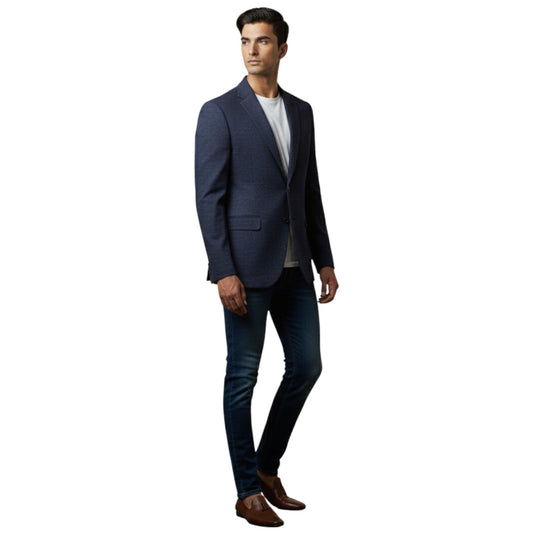 Signature Urban Slate Textured Blazer For Men