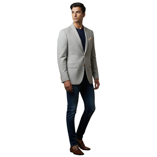 Signature Urban Slate Textured Blazer For Men