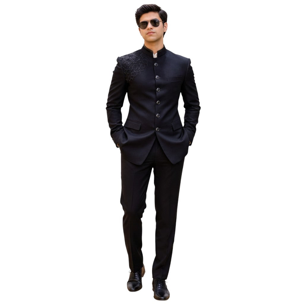 Men’s Royal Black Jodhpuri Suit – Signature Edit
