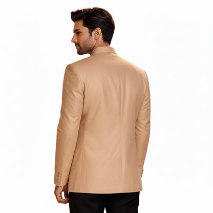 Exquisite Ivory Floral-Embroidered Heritage Jodhpuri Bandhgala