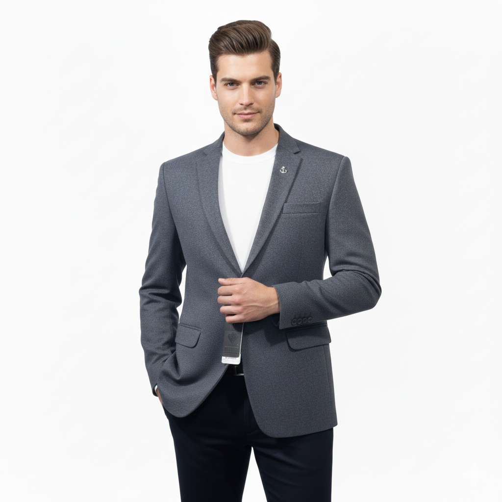 The Estate Urban Graphite Tailored Blazer — Solid Grey