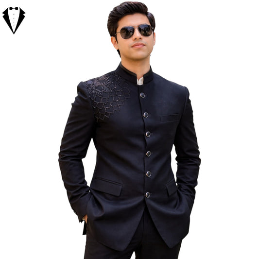 Men’s Royal Black Jodhpuri Suit – Signature Edit